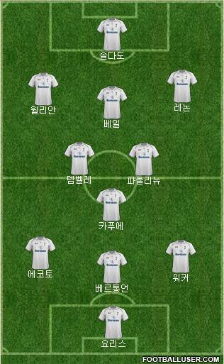 Tottenham Hotspur Formation 2013