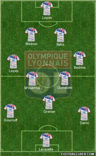 Olympique Lyonnais Formation 2013