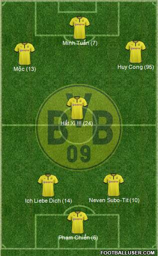 Borussia Dortmund Formation 2013