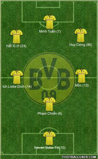 Borussia Dortmund Formation 2013