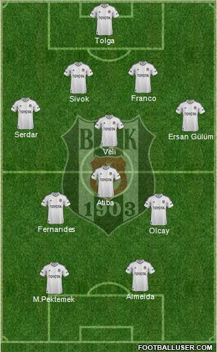 Besiktas JK Formation 2013