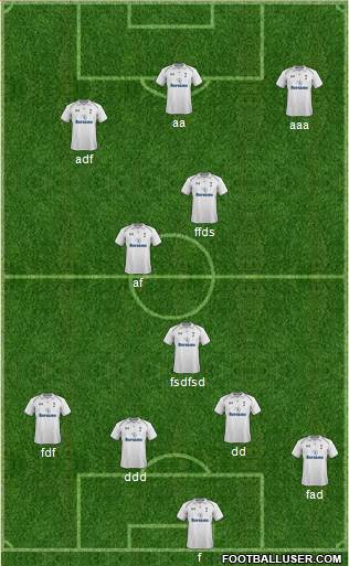 Tottenham Hotspur Formation 2013