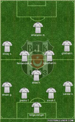 Besiktas JK Formation 2013