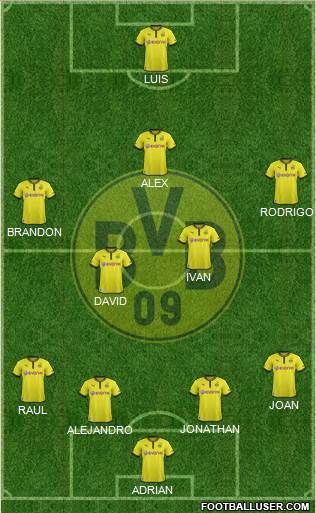 Borussia Dortmund Formation 2013