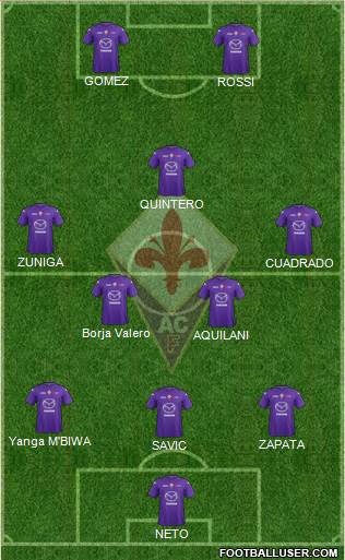 Fiorentina Formation 2013