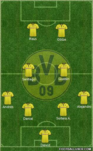 Borussia Dortmund Formation 2013
