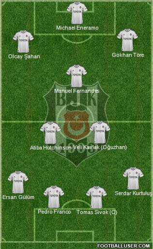 Besiktas JK Formation 2013