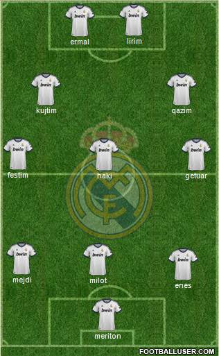 Real Madrid C.F. Formation 2013