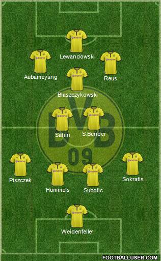 Borussia Dortmund Formation 2013