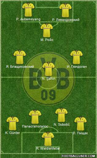 Borussia Dortmund Formation 2013