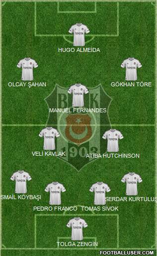 Besiktas JK Formation 2013
