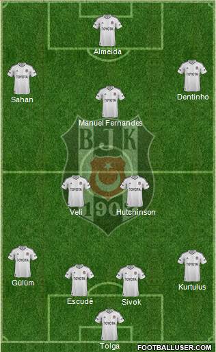 Besiktas JK Formation 2013