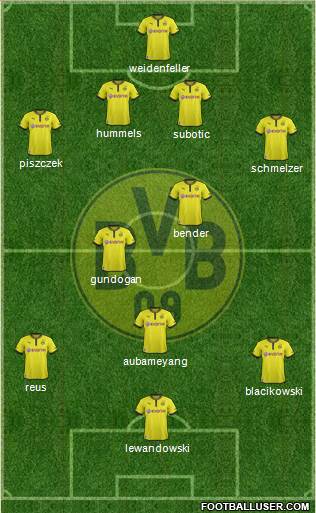 Borussia Dortmund Formation 2013