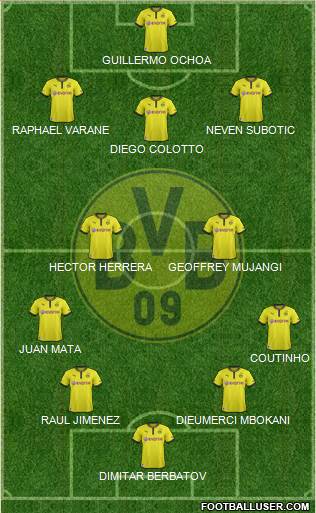 Borussia Dortmund Formation 2013