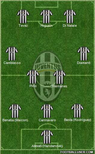 Juventus Formation 2013