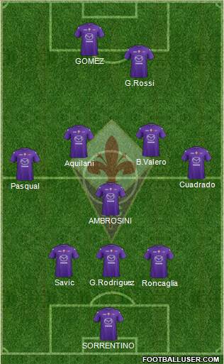 Fiorentina Formation 2013
