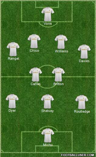 Swansea City Formation 2013