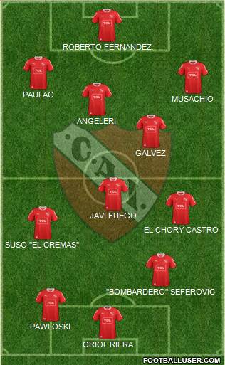 Independiente Formation 2013