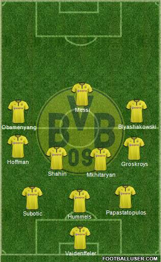 Borussia Dortmund Formation 2013