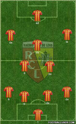 Racing Club de Lens Formation 2013