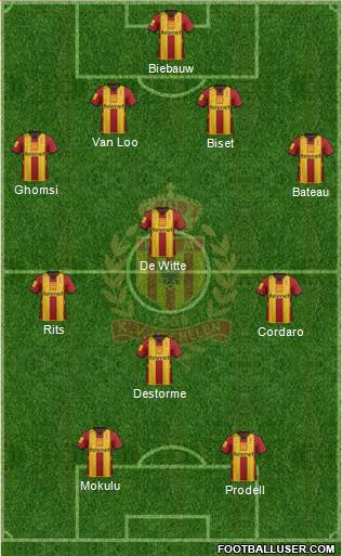Yellow Red KV Mechelen Formation 2013