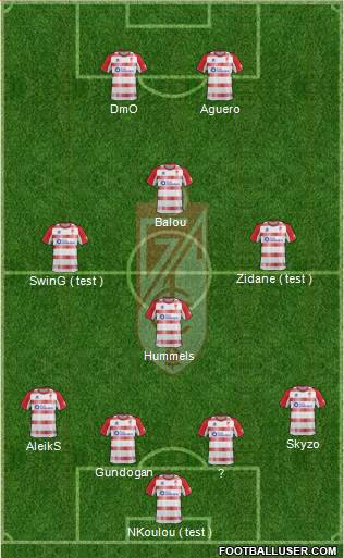 Granada C.F. Formation 2013