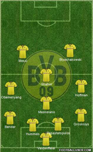 Borussia Dortmund Formation 2013