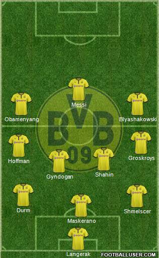 Borussia Dortmund Formation 2013