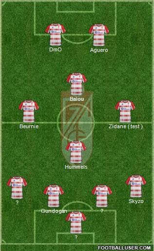 Granada C.F. Formation 2013