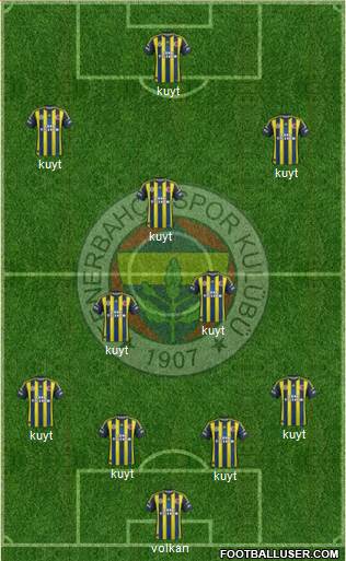 Fenerbahçe SK Formation 2013