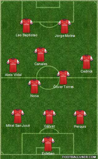 Arsenal Formation 2013