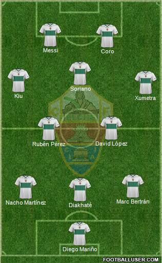 Elche C.F., S.A.D. Formation 2013