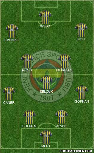 Fenerbahçe SK Formation 2013