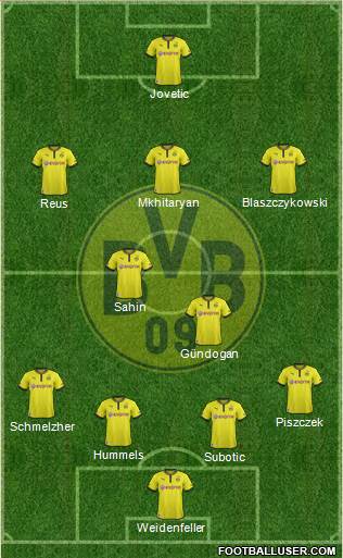 Borussia Dortmund Formation 2013