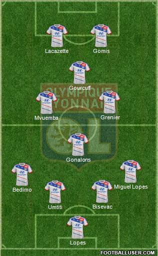 Olympique Lyonnais Formation 2013