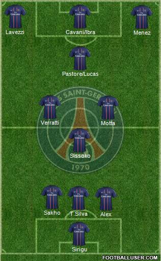 Paris Saint-Germain Formation 2013