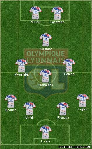 Olympique Lyonnais Formation 2013