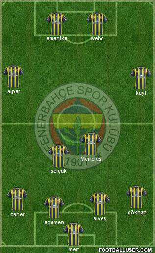 Fenerbahçe SK Formation 2013