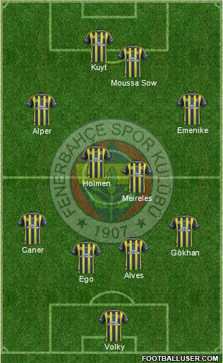 Fenerbahçe SK Formation 2013
