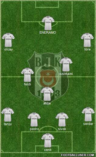 Besiktas JK Formation 2013