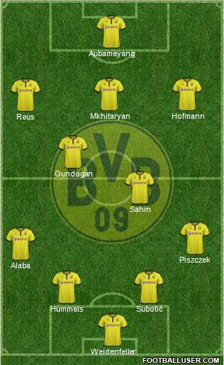Borussia Dortmund Formation 2013