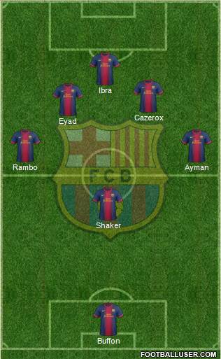 F.C. Barcelona Formation 2013