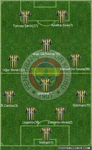 Fenerbahçe SK Formation 2013