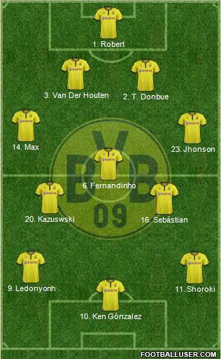 Borussia Dortmund Formation 2013