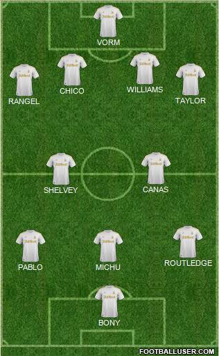 Swansea City Formation 2013