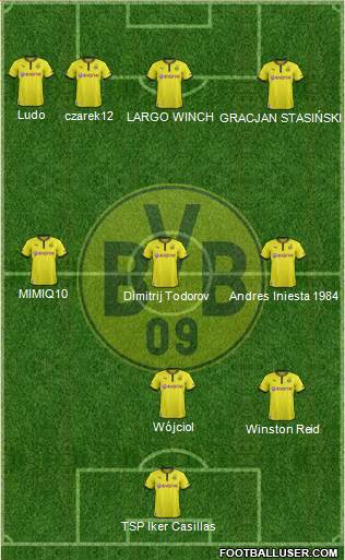 Borussia Dortmund Formation 2013