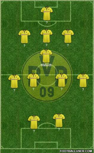 Borussia Dortmund Formation 2013