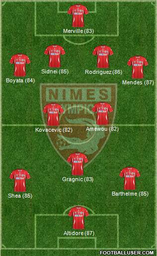 Nîmes Olympique Formation 2013