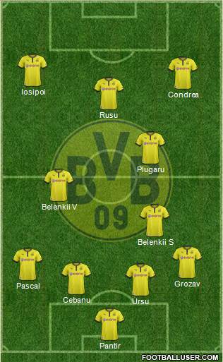 Borussia Dortmund Formation 2013