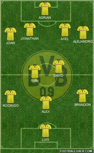 Borussia Dortmund Formation 2013